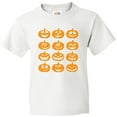 thumbnail image 3 of Inktastic Halloween Pumpkin Faces Orange Youth T-Shirt, 3 of 5