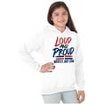 thumbnail image 4 of Loud Proud Dominican Heritage Pride Hoodie Sweatshirt Women Men Brisco Brands X, 4 of 5