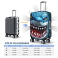 thumbnail image 4 of Pofeuu Cartoon Cute Shark Print Luggage Suitcase Cover Protector Luggage Washable Covers Aesthetic for 18/24/28/32 inch Luggage（No luggage included）-Large, 4 of 7