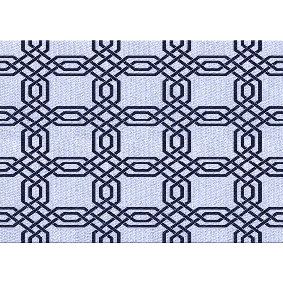 Ahgly Company Machine Washable Indoor Rectangle Transitional Heavenly Blue Area Rugs, 2' x 3'