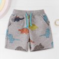 thumbnail image 4 of KPOPLK Toddler Shorts French Terry Baby Boys Shorts Infant Summer Clothes Size 5-6,Light Gray, 4 of 9
