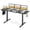 Black, variant on 63" Electric Standing Desk with 3 Memory Heights and 2 Hanging Hooks, Adjustable Height Sit Stand Home Office Desk,Natural