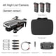 thumbnail image 5 of Cámara Drone Automático Evite-Obstáculo Recargable Control Remoto Quadcopter Photography Photography Grabación de video Aviones Negro 3Cellas Tipo 2 2.4G Inevent EL006201-08B, 5 of 7
