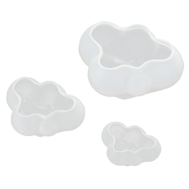 Clouds Shape Silicone Mold,3Pcs Clouds Shape Silicone Clouds Silicone Molds DIY Clouds Mold Enhanced Features
