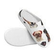 thumbnail image 3 of Fotbe Happy Dog Faces Collage Pattern Women's Fuzzy Curly Fur Memory Foam Loafer Slippers Indoor Outdoor Slippers Winter Home Shoes-39/40, 3 of 7