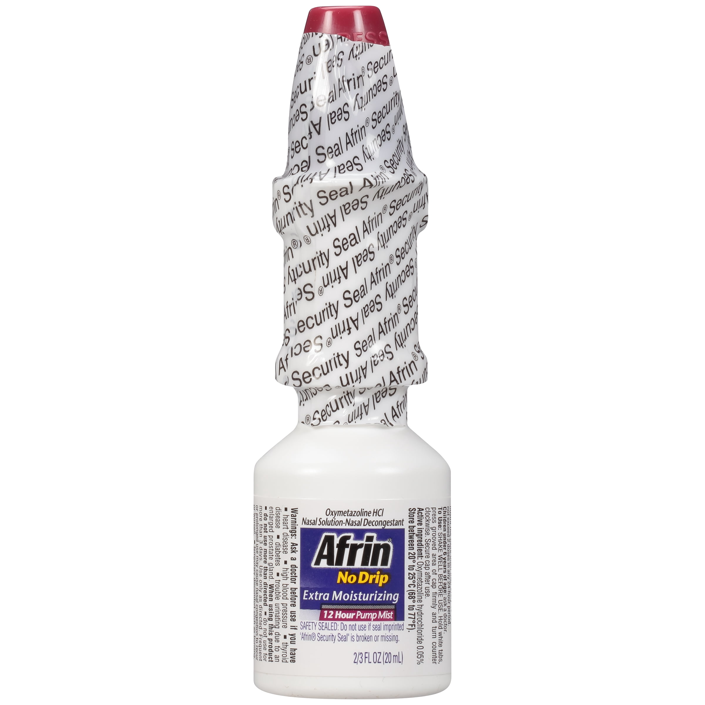 Afrin® No Drip Extra Moisturizing Nasal Decongestant Pump Mist 0.666 fl. oz. Box