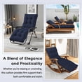 thumbnail image 7 of PUKNLY 6 PCS Chaise Lounge Chair Cushion Outdoor, 67*22*4 in Thickened Leisure Lounge Deck Chair Cushion, Waterproof & Fade-Proof Patio Pool Sun Lounger Pad with Straps, Bag, for Pool, Beach, Balcony, 7 of 7