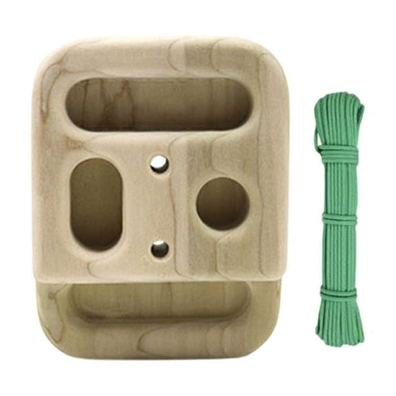 Ciwanning Pocket Wood Climbing Hangs Board Portable Finger Grip Strengthener Indoor Outdoor Wood Hangs Board Finger Training Board