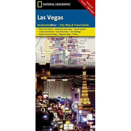 National Geographic Destination City Map Las Vegas Map, (Paperback)
