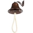 thumbnail image 4 of Outdoor Dinner Bells Ship Bell Nautical Bells Bracket Mounts Bell to Both Indoor Outdoor Wall Surfaces Large Duty Watch/Indoor/Outdoor/Last Orders/Pub/Door/School/Dinner/Reception Wall Bell, 4 of 5