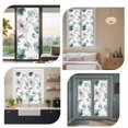thumbnail image 6 of Vintage Teal Window Privacy Film Brown Floral Watercolor Blossom Flowers Abstract Decorative Glass Window Film UV Blocking Static Cling Non-Adhesive Sticker Covering for Home Door 35.4x78.7 inches, 6 of 8