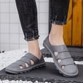 thumbnail image 6 of Men Slip On Mules Clogs Sports Sandals Beach Water Slippers Roman Open Toe Shoes, 6 of 8