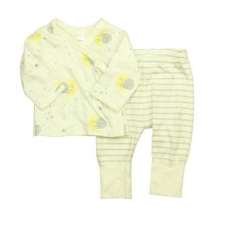 

Pre-owned Hanna Andersson Unisex Ivory | Gray | Yellow Apparel Sets size: 0-3 Months