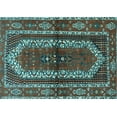 thumbnail image 1 of Ahgly Company Indoor Rectangle Persian Light Blue Traditional Area Rugs, 8' x 10', 1 of 4