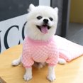 thumbnail image 7 of BT Bear Dog Sweater, Dog Shirt Coat Jacket, Warm Soft Flannel Pet Clothes Coat Jacket for Small Medium Dogs Girl Boy Pink 2XL, 7 of 7