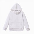 thumbnail image 2 of KPOPLK Classic Hoodies Soft Hooded Full Zip Sweatshirts for Children(White##9,9-11 Years), 2 of 4