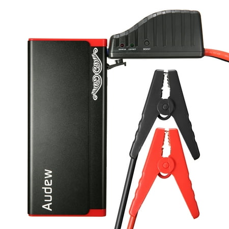 AUDEW 13800mAh Car Jump Starter Battery Jump Starter Battery Booster 500A, Battery Jumper Portable Charger with LED Light For Heavy Duty Trucks, SUV, Compact Cars And