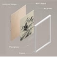 thumbnail image 2 of PixonSign Framed Wall Art Duotone Old-Fashioned Forest Tree Posters, Set of 4 Floral Botanical Landscape Canvas Prints, Classic Vintage Nature Wall Décor for Home Decor - 8"x10" White, 2 of 5