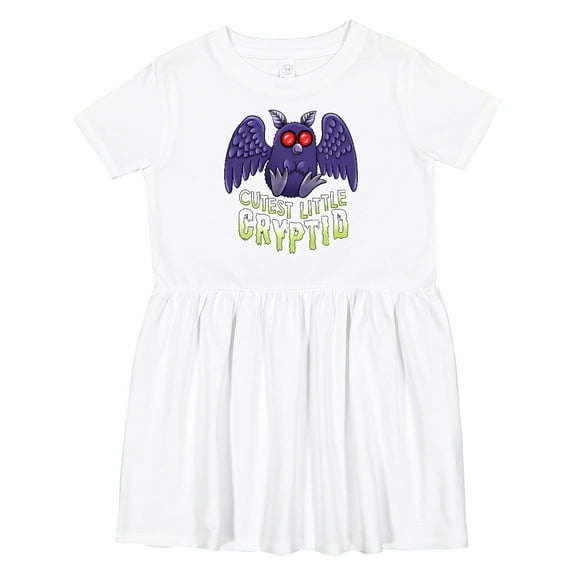 Inktastic Cutest Little Cryptid Mothman Girls Toddler Dress
