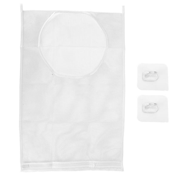 2 Types de Sacs de Rangement Blanc en Maille Épaissie pour Salle de Bain (74x47cm / 29.1x18.5 Po) (Taille1) [Taille2]