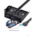 thumbnail image 5 of USB 3.0 Front Panel 19-Pin to 2-Port USB 3.0 Metal Bracket 3.5-Inch USB Hub Expansion Cable Adapter for PC Desktop, 5 of 5
