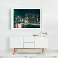 thumbnail image 3 of Downtown Warsaw - Warsaw New York Photography Nightlife Street Photography Cityscape Architecture Vintage Winter Snow White Framed Wall Art Print 9 x 12 inches, 3 of 4