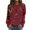 Wine, variant on Halloween-Themed Casual Pullover for Wear Cozy Long Sleeve Loose-Fit Sweater for Autumn and Winter Party-Ready Outerwear Comfortable and Blue L