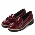 thumbnail image 6 of Women's Casual Shoes Casual Comfortable Leather Loafers With Bowknot Tassel Design For Everyday Wear, 6 of 7