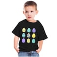 thumbnail image 1 of Qiopertar Haut à Manches Courtes Imprimé Ufs de Pâques Mignons pour Enfants Garçons Filles Mode Col Rond en Solde à Moins de 5$ en Solde, 1 of 4