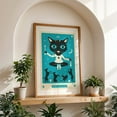 thumbnail image 4 of Tarot Card Cat: The Magician - Digital Art Cat Mystical Surrealism Dog Whimsical Oak Framed Wall Art Print 20 x 30 inches, 4 of 59
