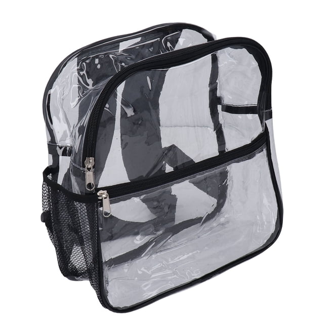 Mochila Transparente ANGGREK Diseño de Cremallera PVC Duradero