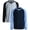 Black Heather Grey/Navy Light Blue, variant on Boy's Thermal Top - 2 Pack Waffle Knit Crewneck Pullover Long Sleeve Shirts for Boys 8-18