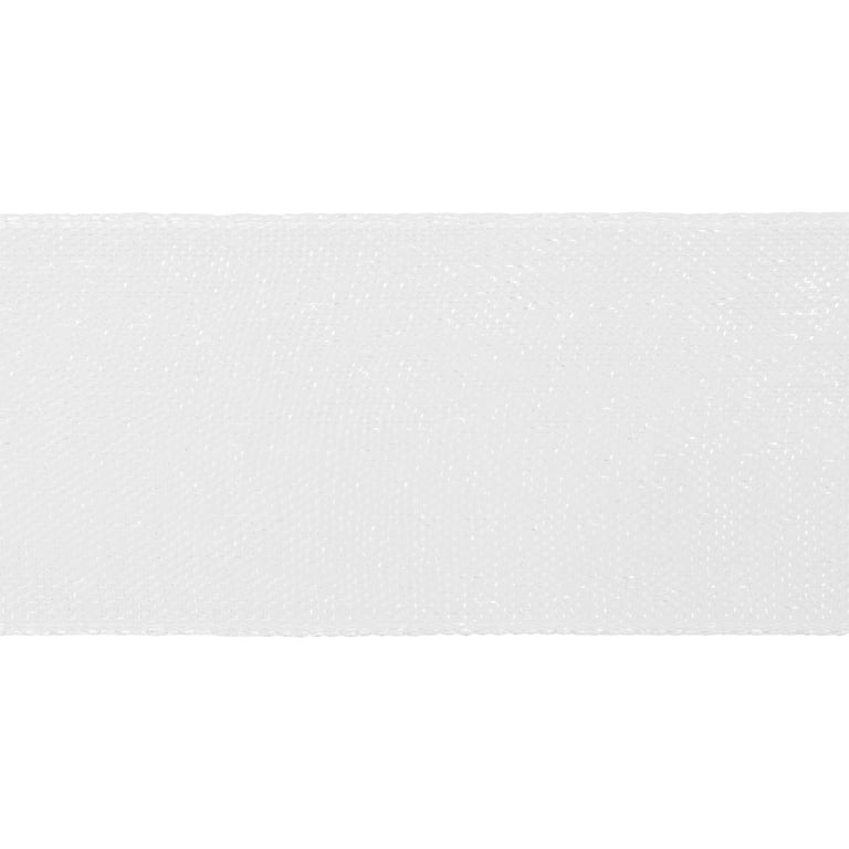 Offray Ribbon, White 7/8 inch Sheer Ribbon, 12 feet 