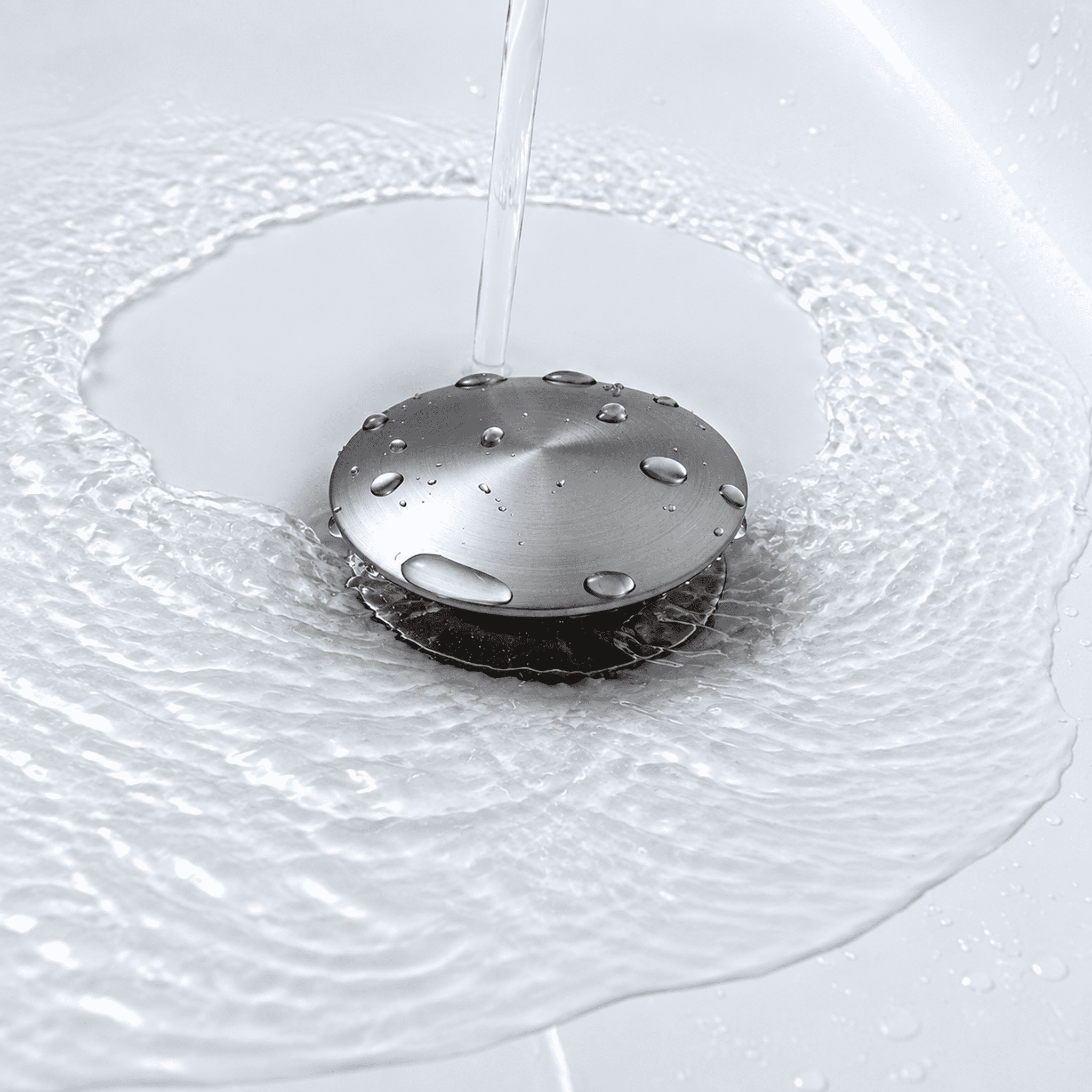 Wall Mounted Bathroom Sink Single Lever Handle Faucet with Pop-Up Drain (No Overflow)