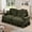 Green, variant on Mid Century Oversized Large Two Seater Sofa Couch with Flared Arms and Removable Ruffles Pleats Skirts and Spindle Legs, Comfy Chenille Two-Seat Love Seat Sofa for Living Room, Light Coffee