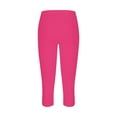 thumbnail image 4 of TRUBKH Capri Pants for Women,capri Leggings for Women,yoga Pants Women,leggings for Women,capri Leggings with Pockets for Women,leggings for Cutout Yoga Cozy Cropped Pants Pajams Pants Hot Pink 3XL, 4 of 4
