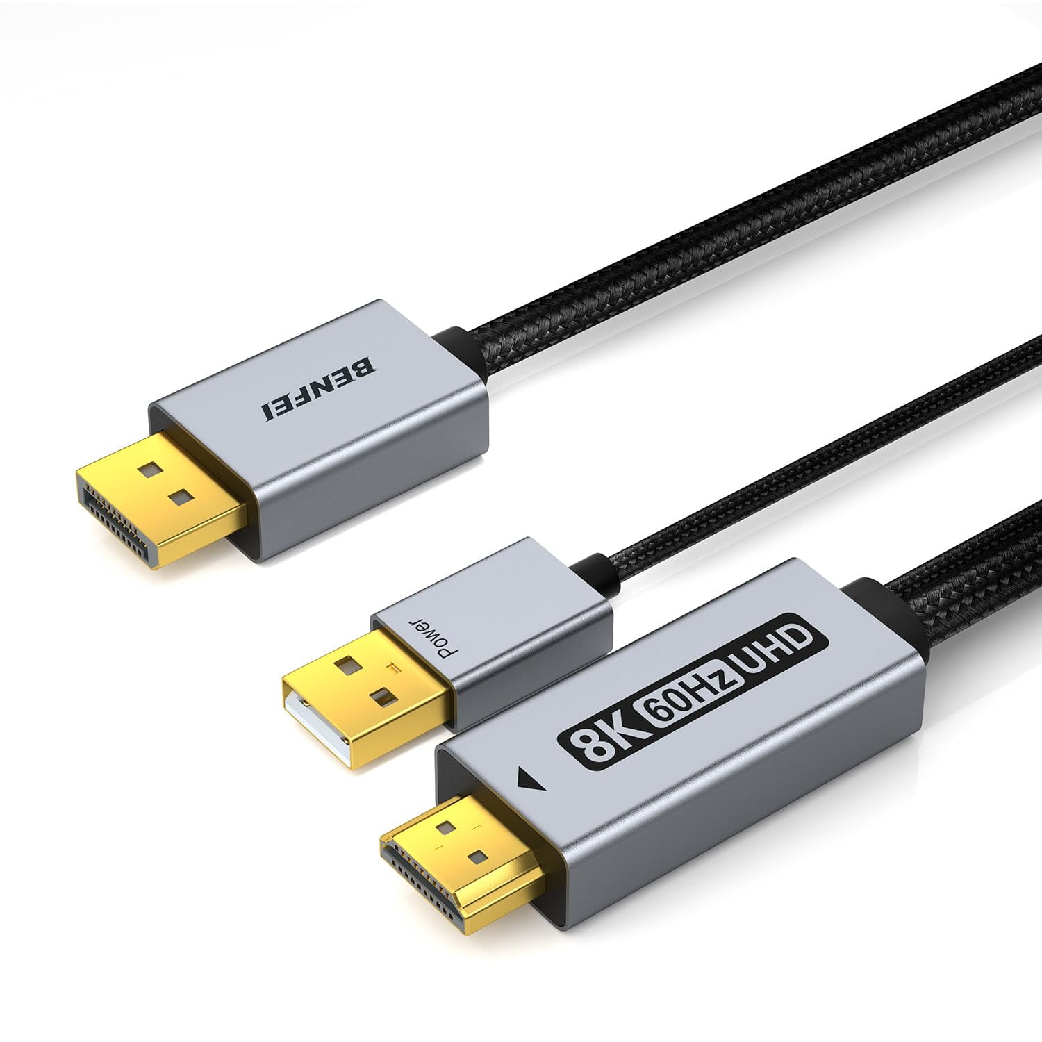 BENFEI DisplayPort 1.4 to HDMI 2.1 6 feet Cable 8K@60Hz 4K@240Hz