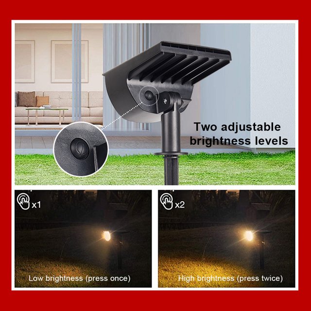46 luces LED solares para exteriores IP65, focos impermeables para paisajes, luces de seguridad