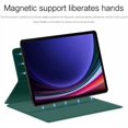 thumbnail image 2 of Slim Magnetic Smart Case for Samsung Tab S10 Ultra / S9 Ultra 14.6" with S Pen Slot & Auto Sleep Wake,DarkGreen, 2 of 6