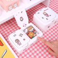 thumbnail image 1 of Caja de almacenamiento de escritorio con botones, bonita caja de almacenamiento de plástico kawaii con tapa, joyería, artículos diversos, horquilla ZefeiWu 8390615893893, 1 of 1