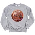 thumbnail image 3 of Basketball Faux Glitter Sweatshirt for Girls Trendy Girly Baseketball Player Pullover Gray Sweatshirt Youth X-Small, 3 of 4