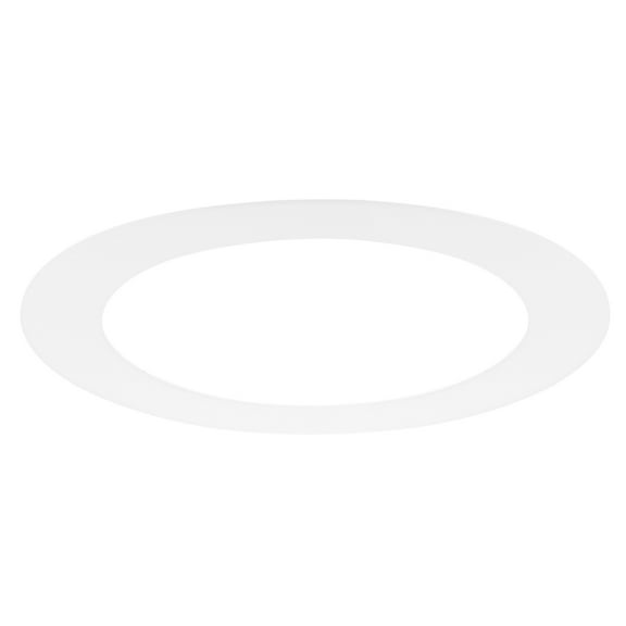 Uxcell 1-Pack Goof Rings for 6" Recessed Lights, 6.3" ID 8.7" OD Durable Plastic Trim Ring Flush Mount White