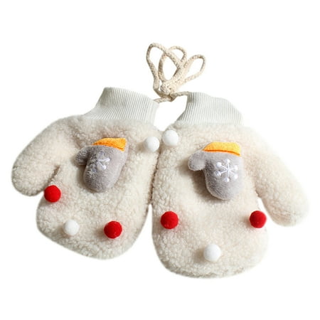 

nsendm Baby Girl Mittens 12-18 Months Toddler Kids Children s Christmas Snowflake Warm Toddler Snow Gloves 18 Month Gloves