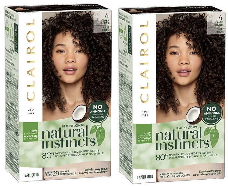 Clairol Natural Instincts DemiPermanent Hair Color Creme 4 Dark Brown
