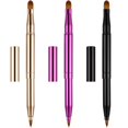 thumbnail image 1 of TOODOO 3 Piezas Pincel de Labios Pincel Delineador de Lápiz Labial Retráctil Pincel de Maquillaje de Base de Doble Punta con Aplicadores de Viaje, 1 of 5