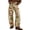 Vegetable, variant on sicmoss Women's Beige Cotton Vegetable Floral Print Mid Rise Barrel Jeans Baggy Wide Leg Ankle Y2k with Pockets