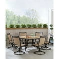 thumbnail image 7 of Hanover Fontana 7-Piece Outdoor Dining Set with 6 Sling Swivel Rockers and a 60-in. Tile-Top Table, 7 of 7