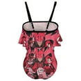 thumbnail image 2 of Hazbin Hotel Poster Children's Swimsuit Adjustable Off Shoulder Ruffle Swimwear One-piece Girls Kids Beach Bathing Suits 6-12 Years, 2 of 7