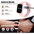 thumbnail image 3 of Weeiluoq Reloj Inteligente Mujer,Relojes smartwatch Deportivos,120+ Modos Deportivos,con Monitor De Frecuencia Cardíaca,GPS,Touch Screen, Bluetooth, Compatible con Android & iOS (Rosa), 3 of 5