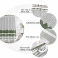 thumbnail image 3 of Small Stall Shower Curtain 36x78 Inch Narrow Half Size Dark Green Striped Bath Curtains Bathroom Decor, Abstract Modern Geometric Stripes Waterproof Fabric Shower Curtain Set with Hooks 36 Inch, 3 of 7
